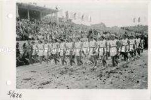 Eröffnung der III. Weltfestspiele 1951 in Berlin im Walter-Ulbricht-Stadion
