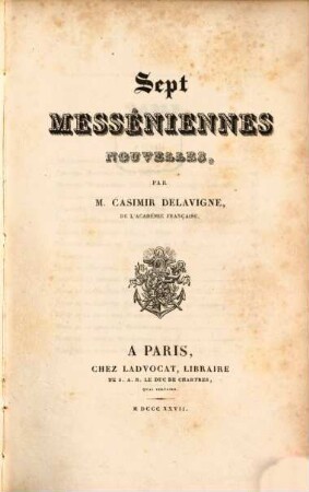 Sept Messéniennes nouvelles