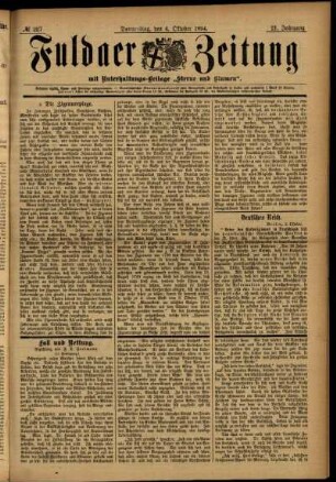 Ausgabe vom Donnerstag, den 04. Oktober 1894.