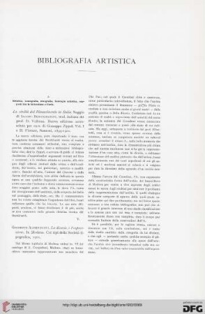 Bibliografia artistica