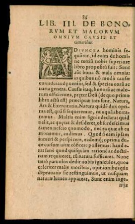 Lib. III. De Bonorum Et Malorum Omnium Causis Et Generibus.