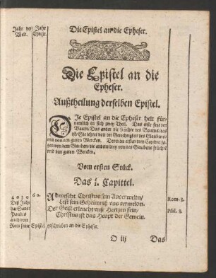 Die Epistel an die Epheser.