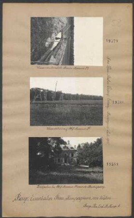 Wasserstation auf Bahnhof Mureaux. (1m Spurbahn Lissey-Ecurey-Romagne. Juli 1915.)