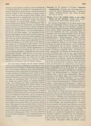 270-271 [Rezension] Hartnacke, Wilhelm, Organische Schulgestaltung