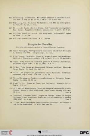 Europäisches Porzellan (Nr. 150-219)