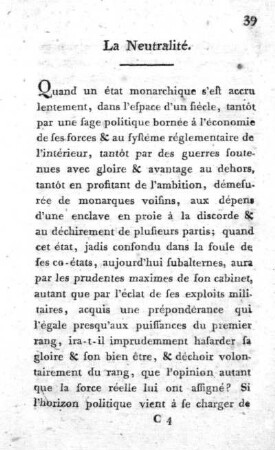 La Neutralité