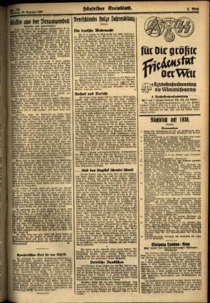 Zweite Ausgabe vom Mittwoch, den 30. Dezember 1936.