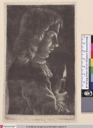 [Porträt eines Mannes mit Kerze; Portrait of a Man with a Candle]