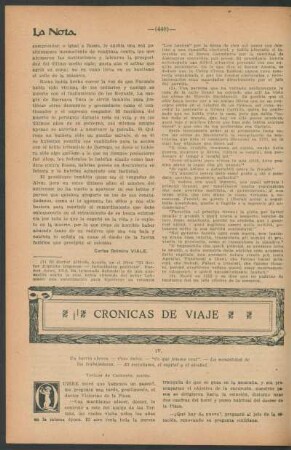 Crónicas de viaje