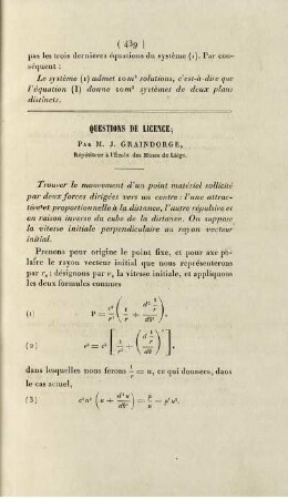 Questions de licence.