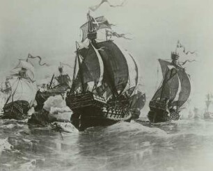Vernichtung der dänischen Flotte vor Stralsund