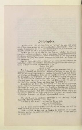 Philosophie