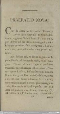 Praefatio Nova
