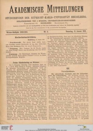 Nr. 11 (12. Januar 1901)
