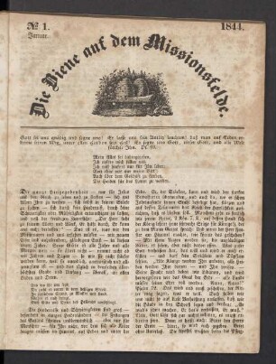 N° 1. Januar. 1844