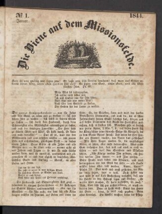 N° 1. Januar. 1844