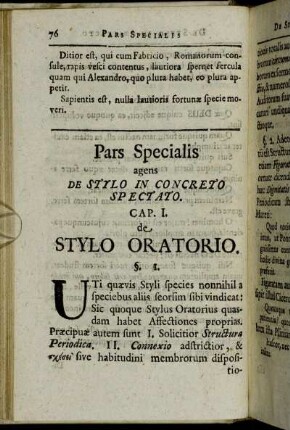 Cap. I. de Stylo Oratorio.