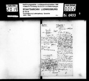 Stiftungspfleger und Offizianten, Oberamt Waiblingen