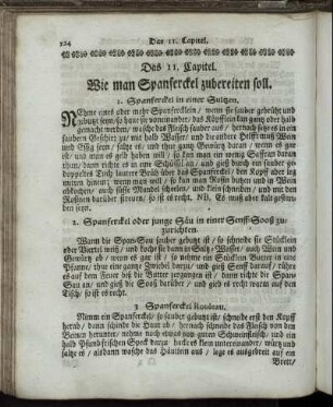 Das 11. Capitel. Wie man Spanferckel zubereiten soll.