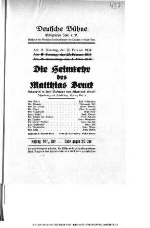 Die Heimkehr des Matthias Bruck