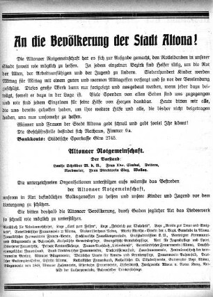 Altonaer Notgemeinschaft.