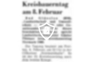 Kreisbauerntag am 8. Februar