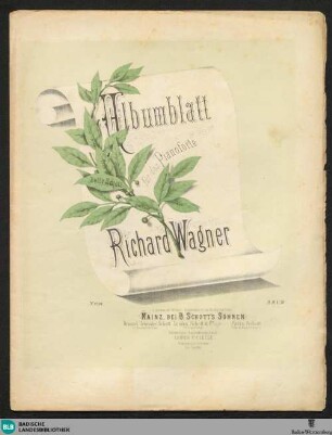 Albumblatt für das Pianoforte