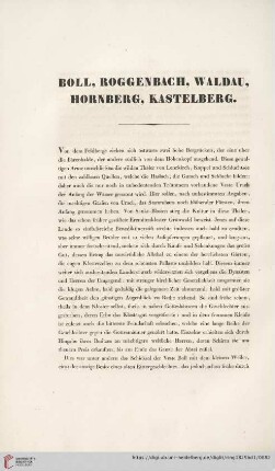 Boll, Roggenbach, Waldau, Hornberg, Kastelberg