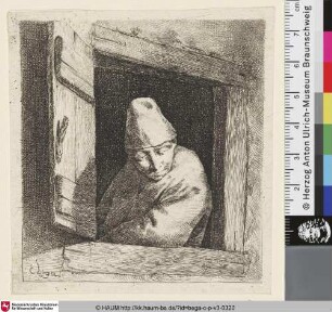 [Der Bauer im Fenster; The Peasant at a Window; Le paysan à la fenêtre]