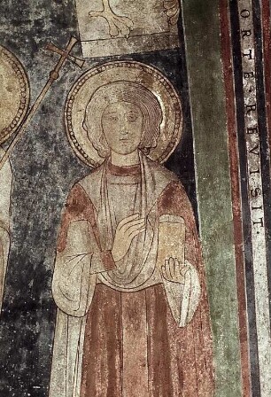 Christus als Weltenrichter umgeben von Heiligen und Stiftern