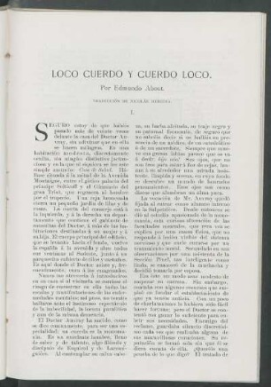 Loco cuerdo y cuerdo loco.