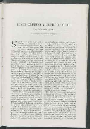Loco cuerdo y cuerdo loco.