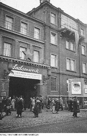 Dresden, Niedersedlitz. VEB Sachsenwerk Niedersedlitz, November 1953