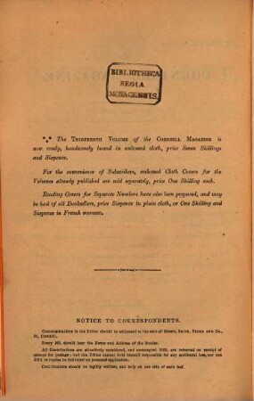 The Cornhill magazine, 14,2. 1866