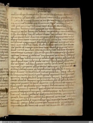 Augustinus - Katalogfragment der Würzburger Dombibliothek um 1000 - Güterverzeichnis der Würzburger Domkustodie