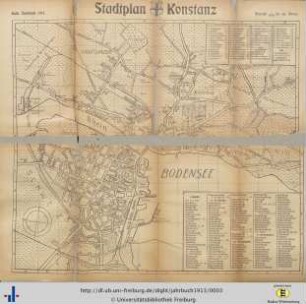 Stadtplan von Konstanz.