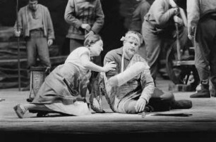 Szenenbilder aus "Der arme Konrad", Oper von Jean Kurt Forest. Staatsoper Berlin, Oktober 1959 (Uraufführung 04.10.1959)