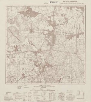 3642 Lehnin, Topographische Karte 1:25000 (4cm - Karte)