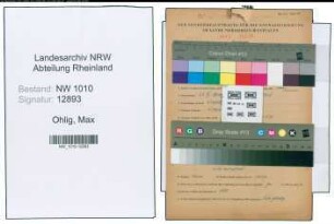 Entnazifizierung Max Ohlig , geb. 23.04.1902 (Arbeiter)