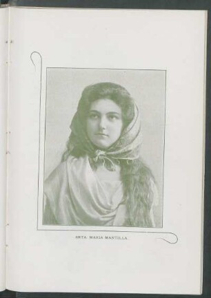 Srta. María Mantilla. - [Fotografía]