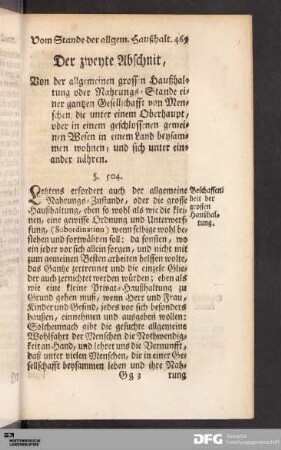 Der zweyte Abschnit
