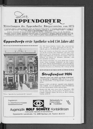 Eppendorfs erste Apotheke wird 150 Jahre alt!
