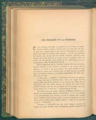 Una iniciación en la eternidad