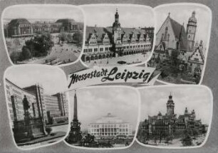 Messestadt Leipzig: Hauptbahnhof, Altes Rathaus, Thomaskirche, Ringbebauung, Opernhaus, Neues Rathaus
