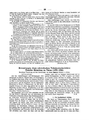 Erinnerungen eines schwedischen Volksschulleiters Theodor Holmberg zu Tärna (1876 - 1912)