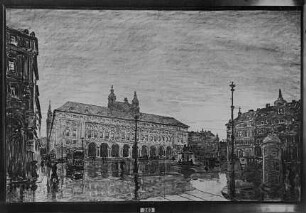 Wettbewerbsentwurf für das Rathaus in Berlin-Wilmersdorf