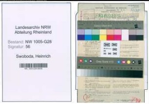 Entnazifizierung Heinrich Swoboda , geb. 28.01.1894 (Postsekretaer)