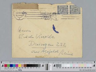 Brief an Erich Knoke