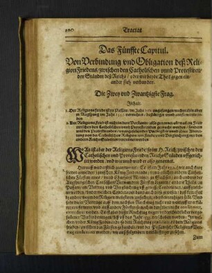 [Das Fünffte Capitul. - Das Sechste Capitel.]