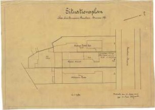 Billing, Hermann; Karlsruhe, Amalienstr. 59 / Leopoldstr. 7c; Billing und Vittali, Büro und Atelierhaus - Lageplan